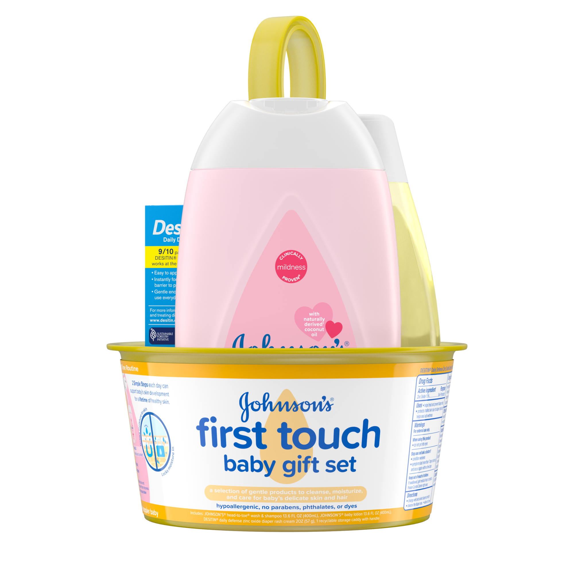 Johnson's Baby Cotton Touch Newborn Wash & Shampoo, 13.6 Fluid Ounce :  : Baby