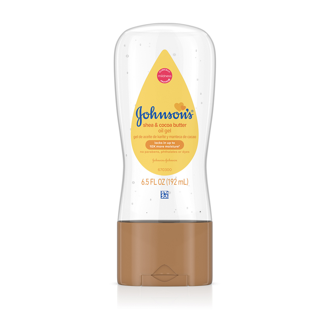 Johnson's® Baby Oil Gel with Shea & Cocoa Butter