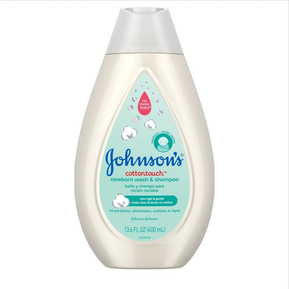 Johnson's CottonTouch Newborn Baby Shampoo and Body Wash Soap, 13.6 oz